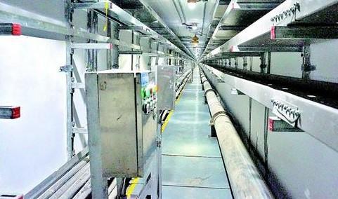 地下中和管廊內(nèi)景